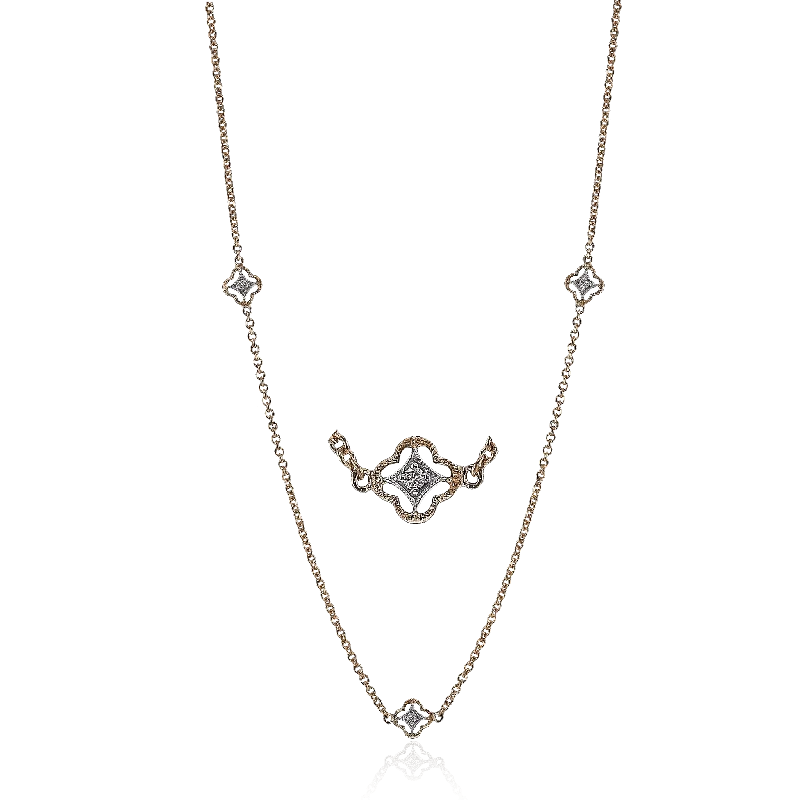 Necklace in 18k Gold with Diamonds