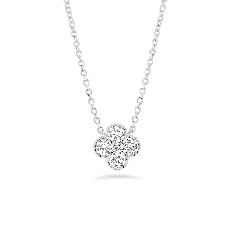 Diamond Flower Pendant