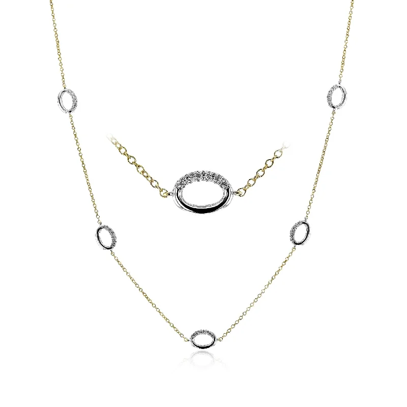 Necklace in 18k Gold with Diamonds