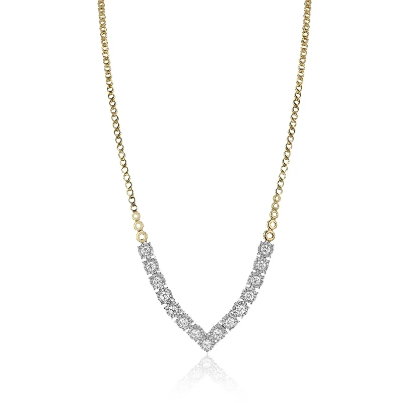 Necklace in 18k Gold with Diamonds