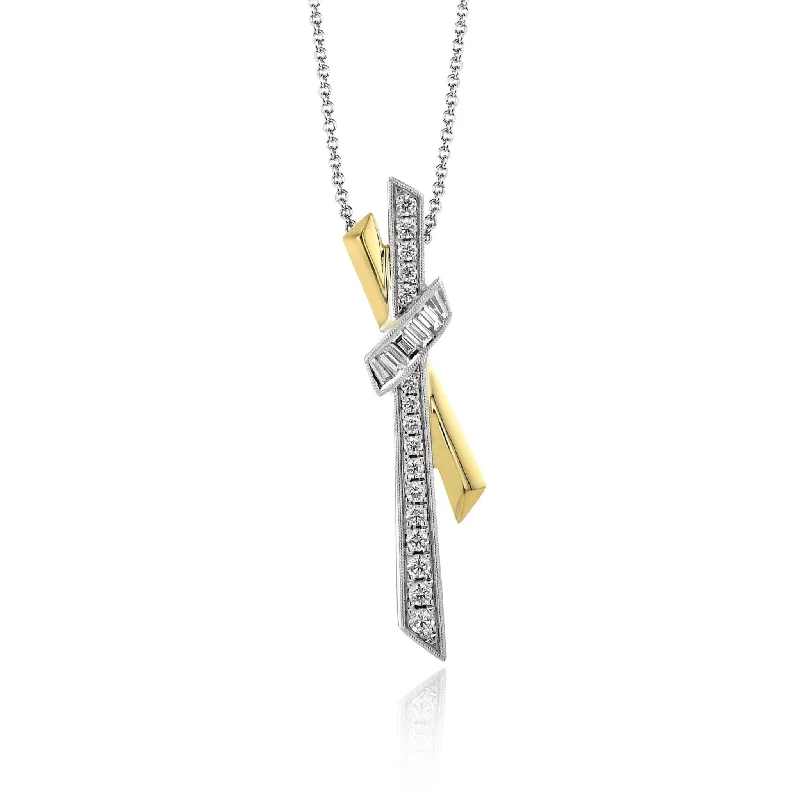 Pendant Necklace in 18k Gold with Diamonds