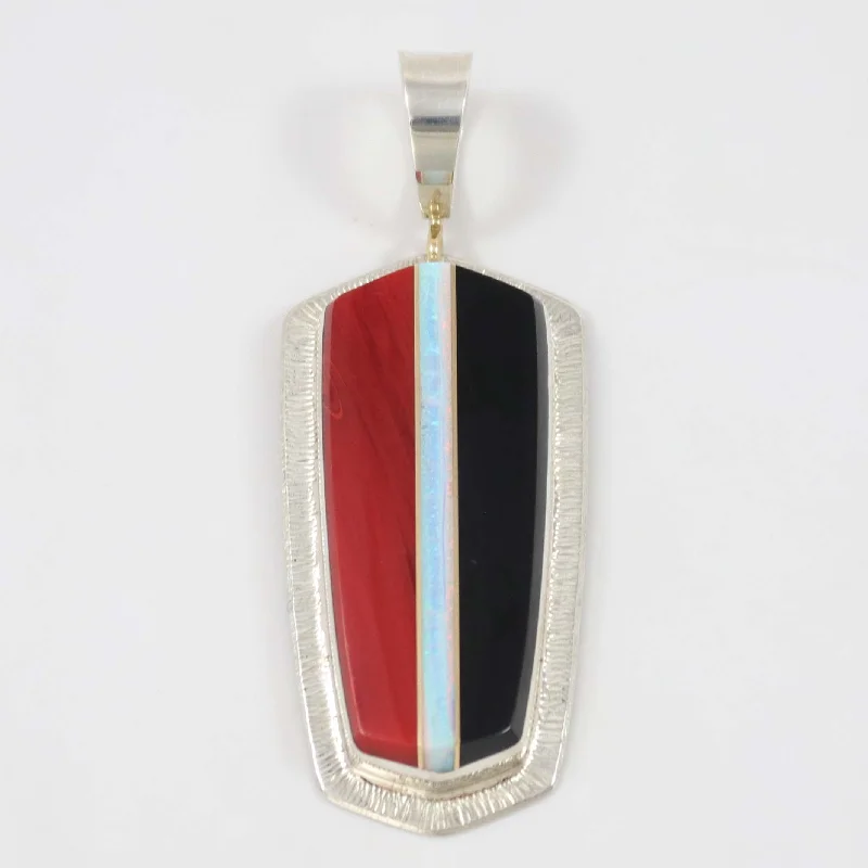 Multi-Stone Inlay Pendant