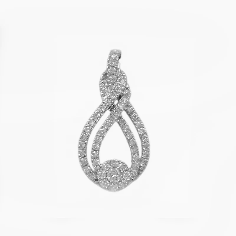 Interlove Infinity 1/2cttw Round Brilliant Cut Diamond Pendant Crafted in 14k