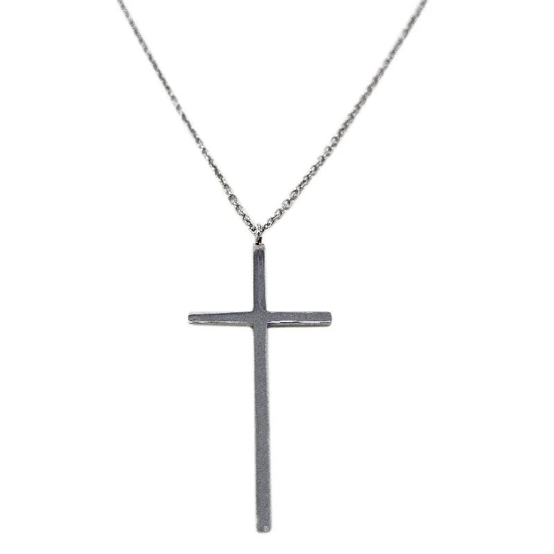 Stainless Steel Necklace with Cross Pendant