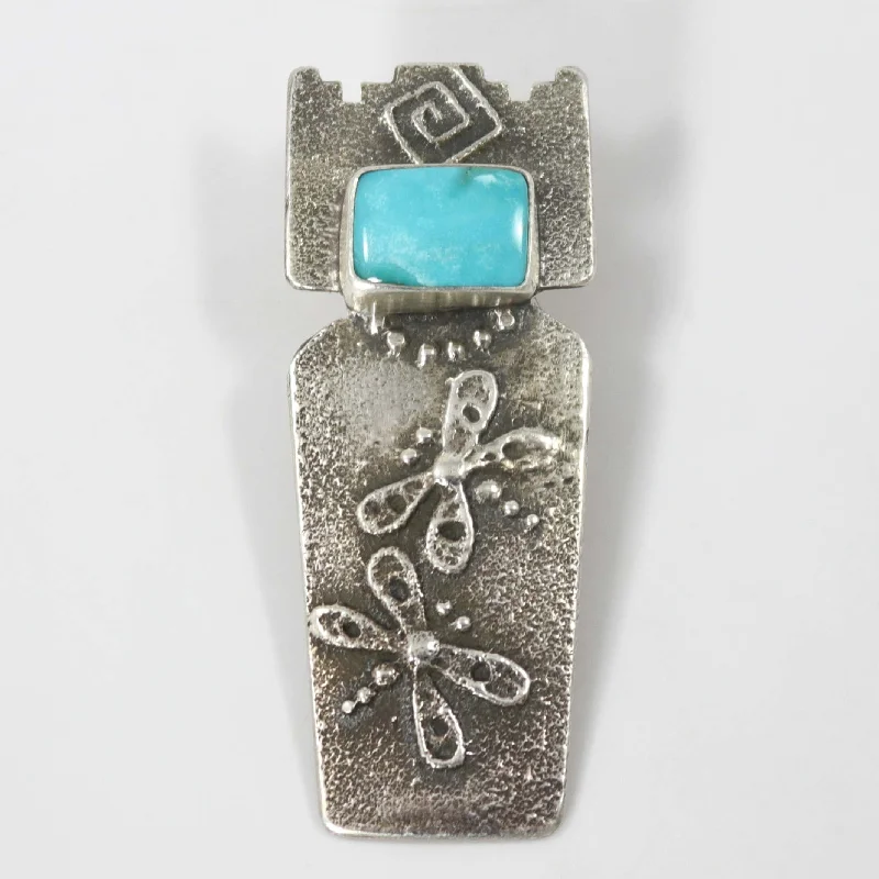 Turquoise Corn Maiden Pendant