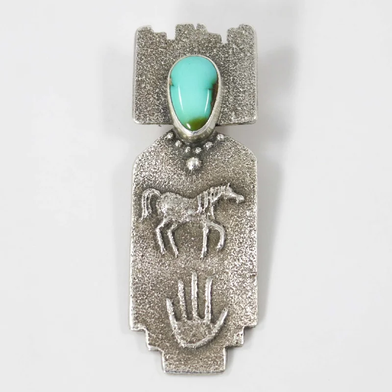 Turquoise Corn Maiden Pendant