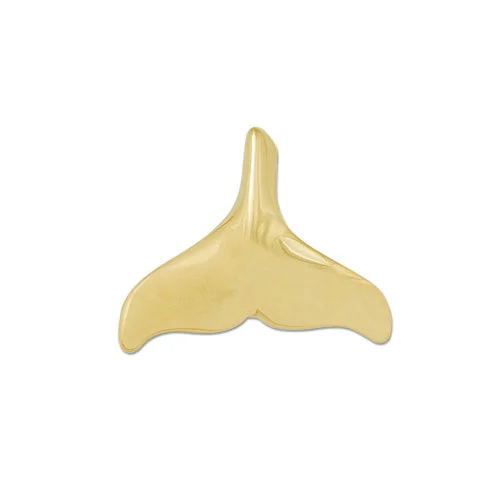 Whale Tail Pendant in Gold - 16mm