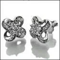 1 Ct Round Cubic Zirconia CZ Earrings