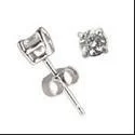 chunky chain necklace trendy 1 Carat Total Round Stone Basket Cubic Zirconia CZ Stud Earrings White Gold chunky chain necklace trendy 1 Carat Total Round Stone Basket Cubic Zirconia CZ Stud Earrings White Gold