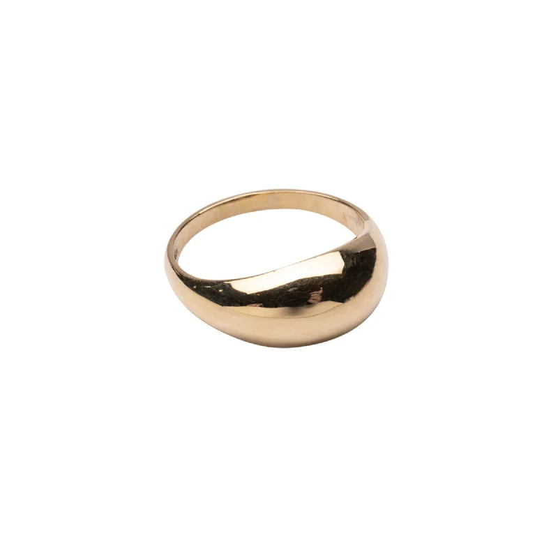 14k Gold Dome Ring