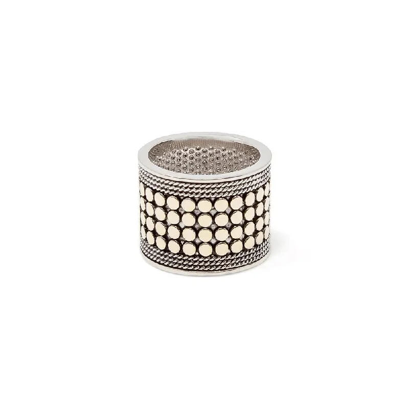 2Tone Ring Band Dots