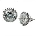 7 Ct Round Cubic Zirconia CZ Earrings