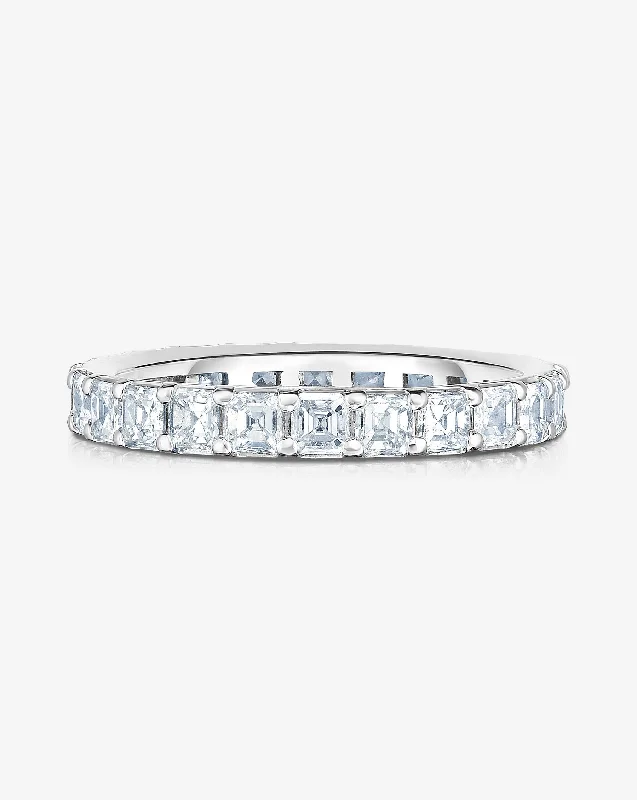 Asscher Diamond Eternity Band