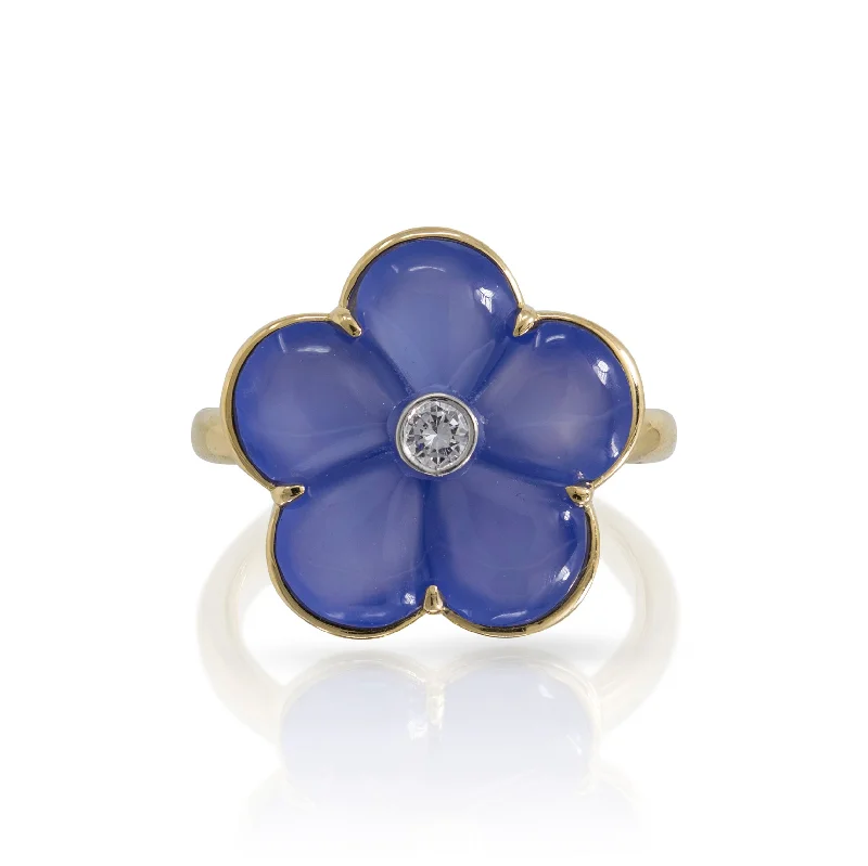 Blue Fiore Ring