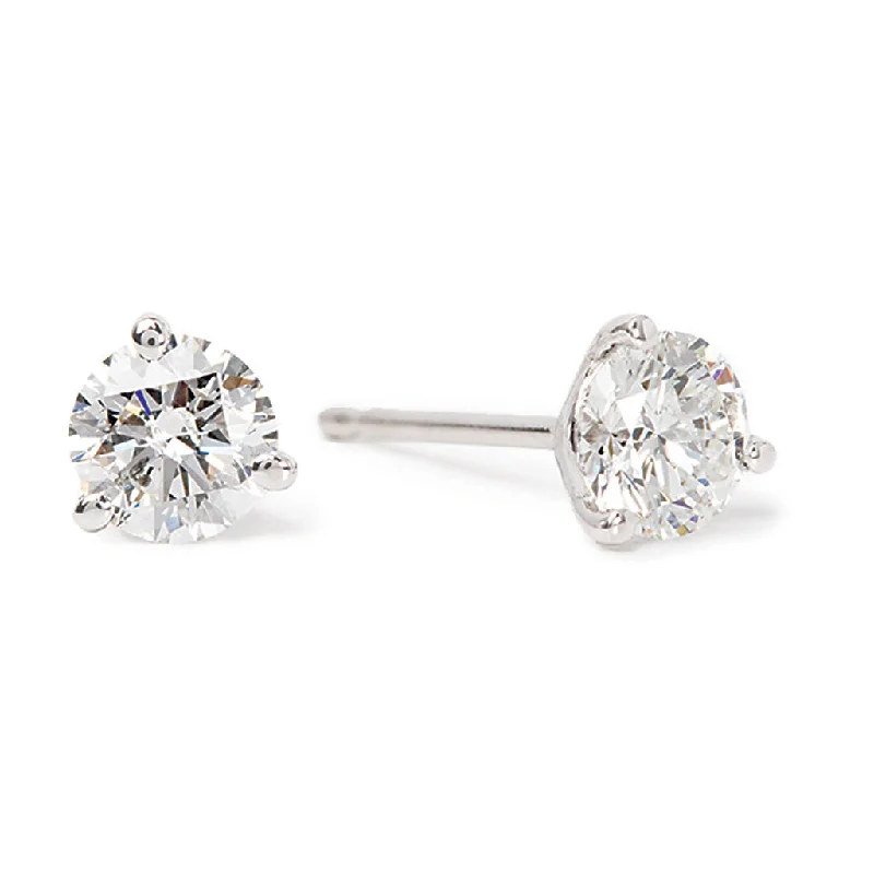 adjustable moon phase bracelet Bremer Jewelry Round Solitaire/Stud Diamond Earrings in 14K White Gold (.70ctw)