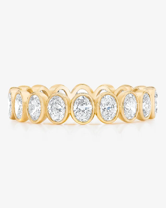 Oval Bezel Eternity Band