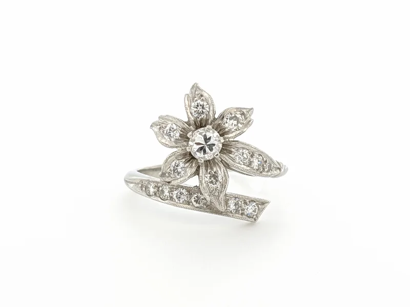 Diamond Flower Ring