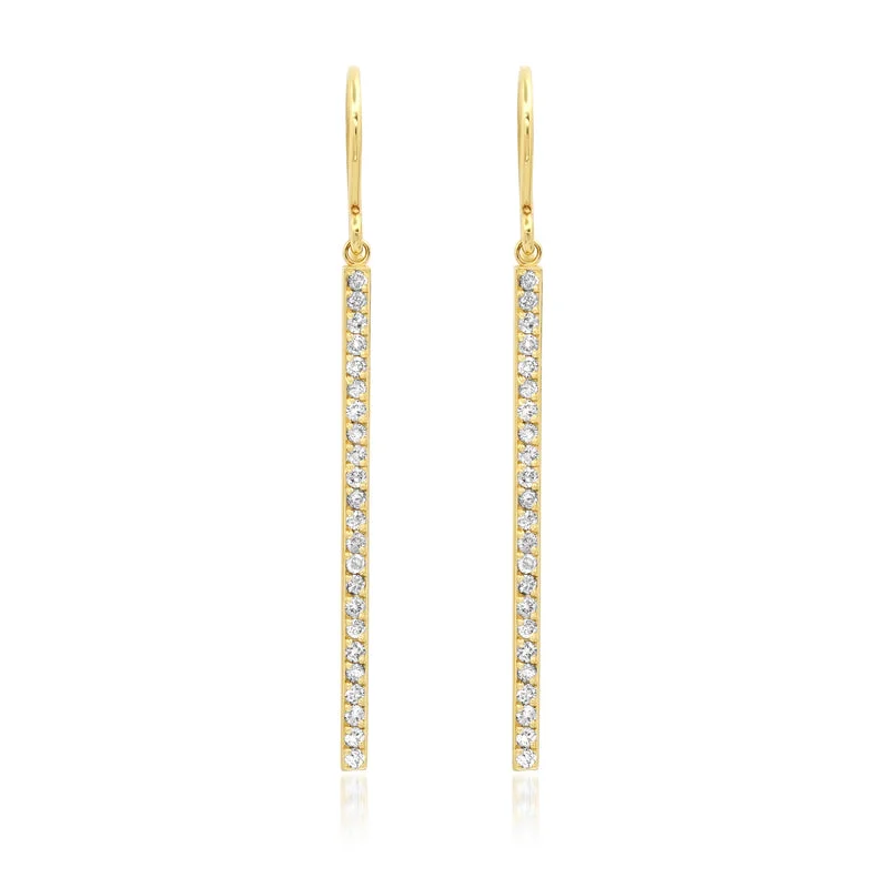 Diamond Stick Earrings