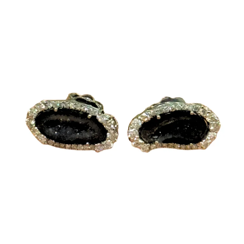 rose gold bar bracelet personalized Druzy Earrings