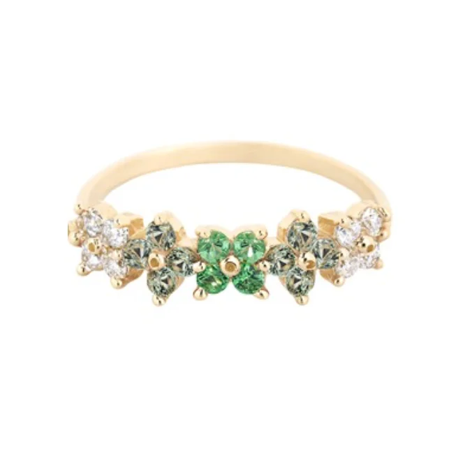 Floare Ring, Green Ombre