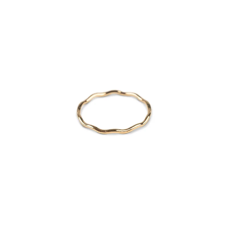 Gold Filled Wavy Ring