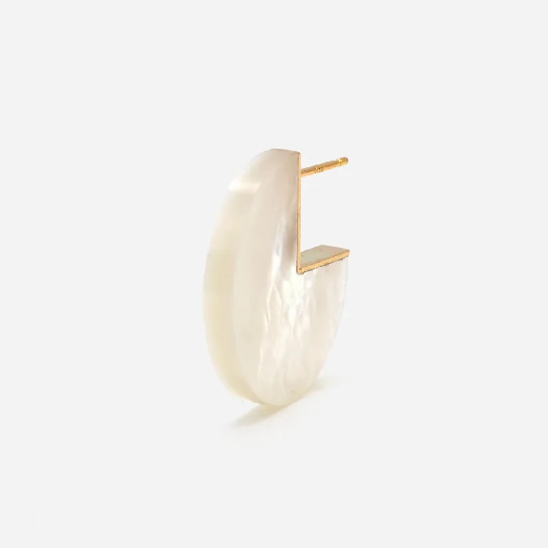 Slice Shell 18K & 10K Gold Earring