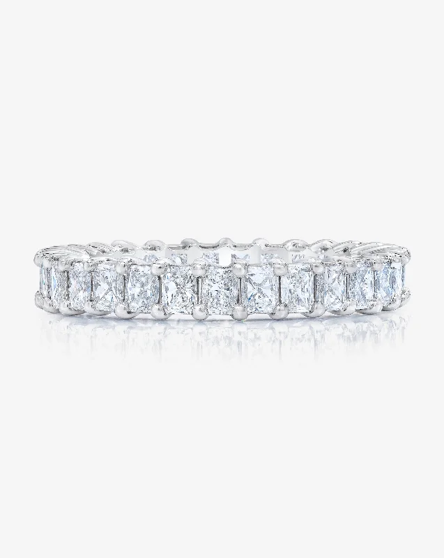 Lab Grown Radiant Diamond Eternity Band