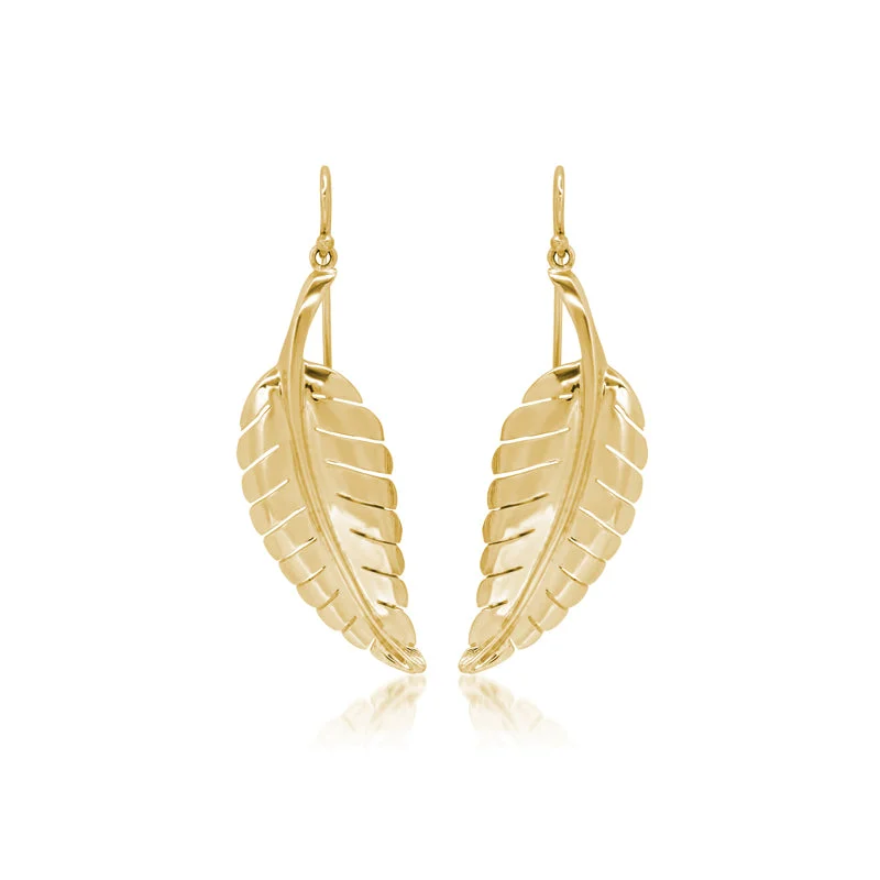 Large Leaf Earrings