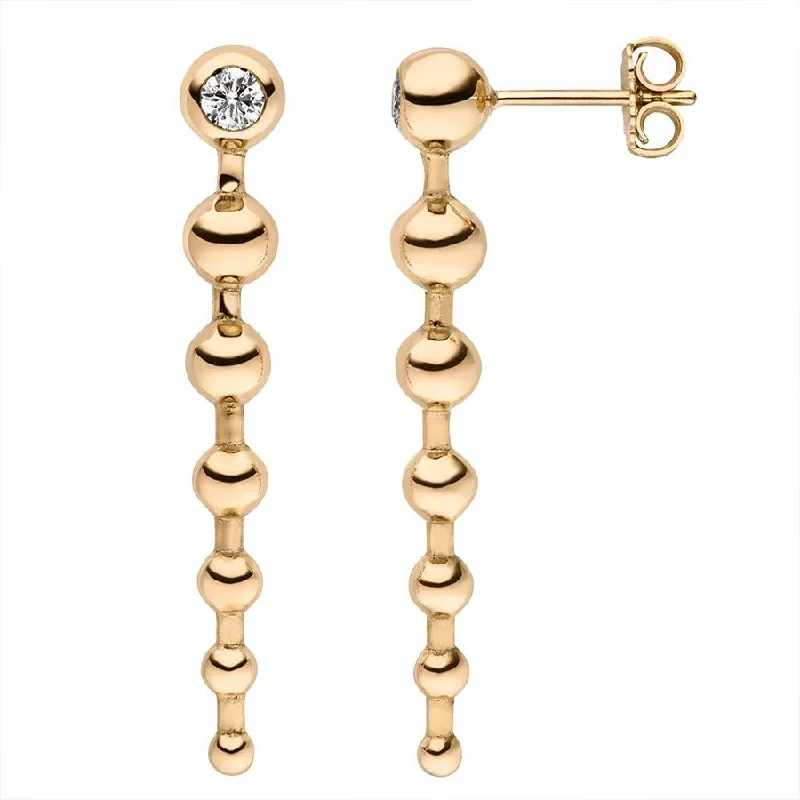 chunky silver hoop earrings Cosmic Dreams 18K Gold Earrings w. Lab-Grown Diamonds