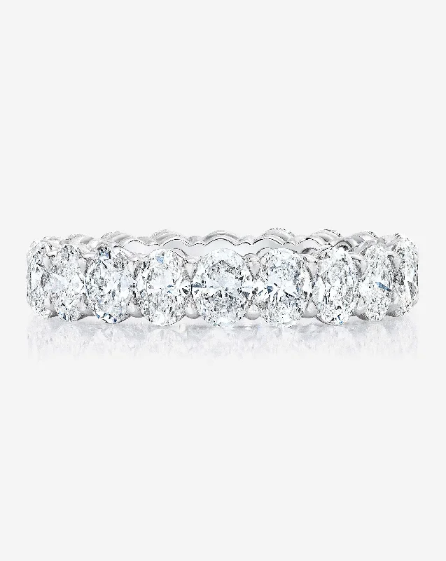 Oval Diamond Eternity Band