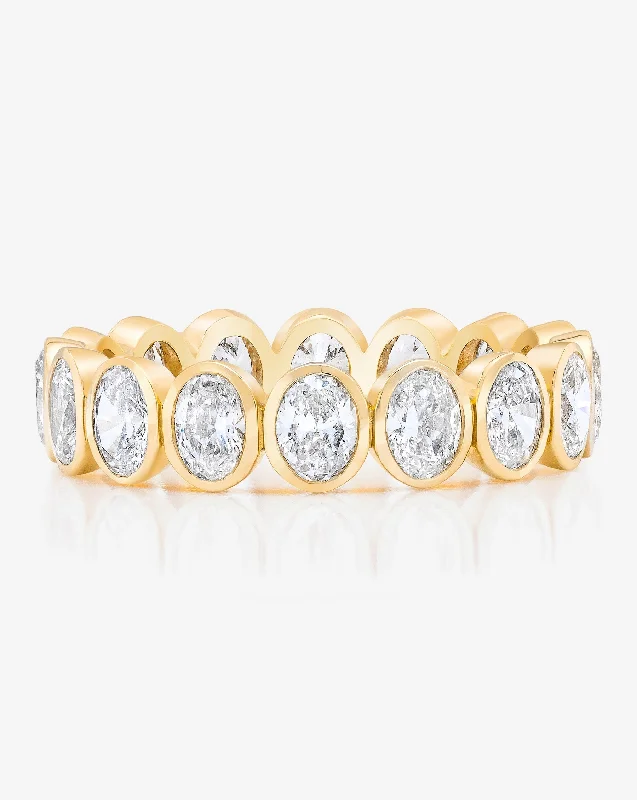 Oval Bezel Eternity Band