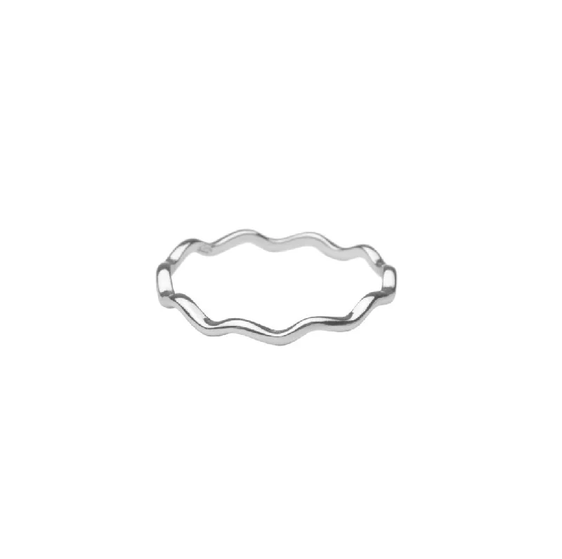 Silver Wavy Ring