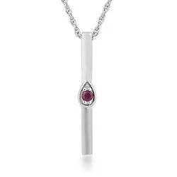 handmade raw stone engagement ring Silver Elegance Ruby Necklace and Earrings