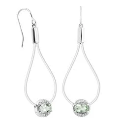 zodiac constellation bracelet silver Silver Elegance Sterling Silver Green Amethyst Earrings