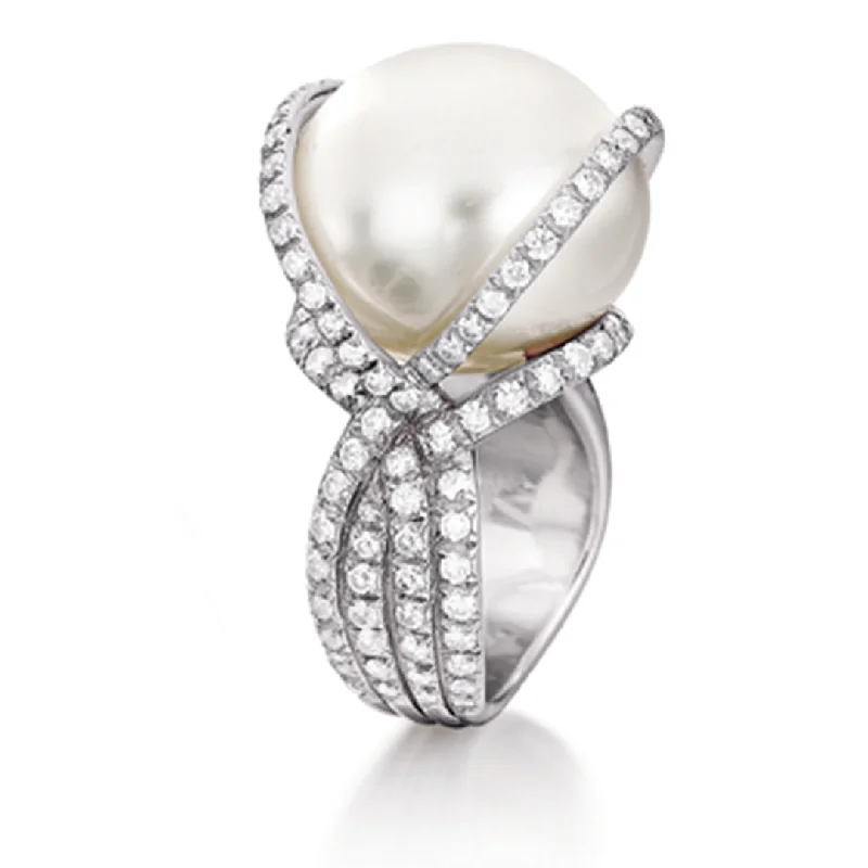 Wrapped Pearl Ring