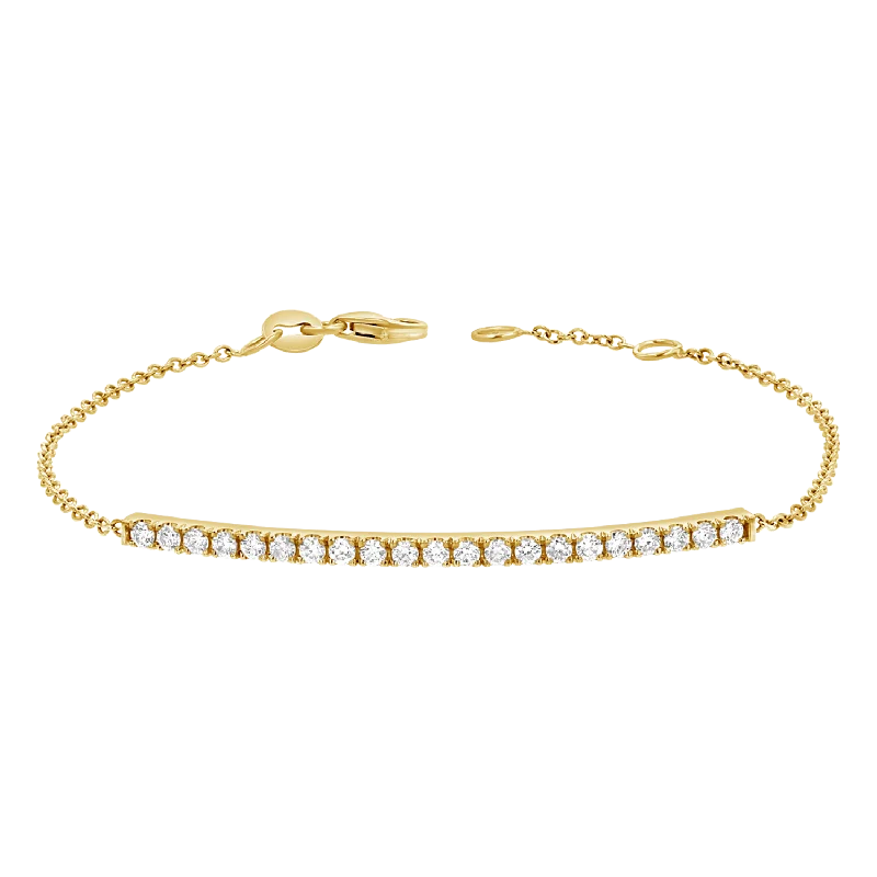 Diamond Pave Bar Bracelet