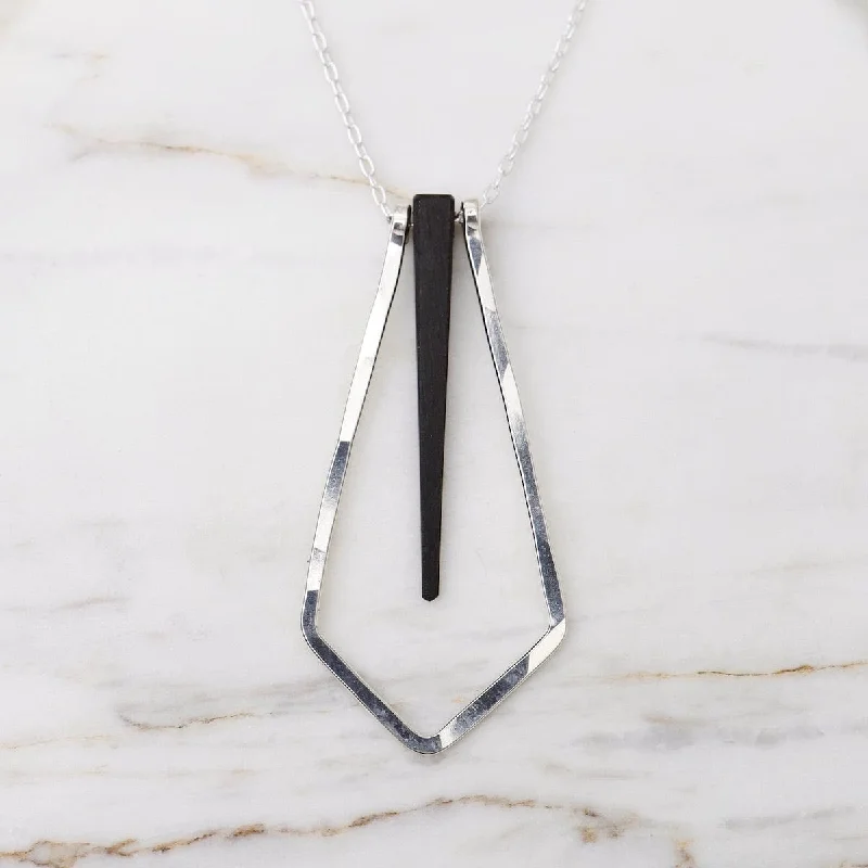 elegant art deco necklace Tai Necklace Silver