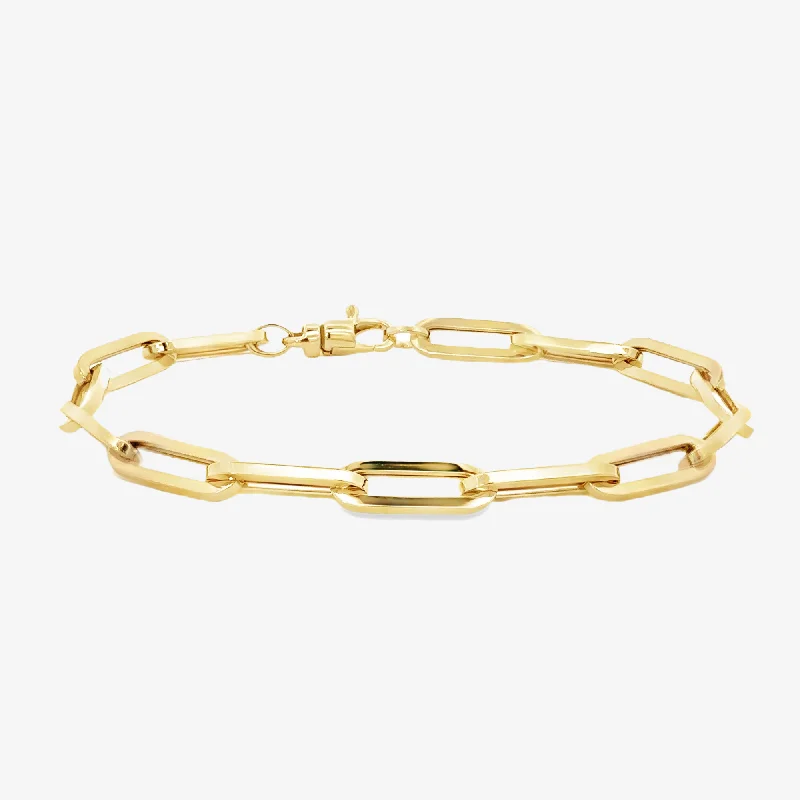 customized infinity bracelet 5.3mm Paper Clip Link Bracelet