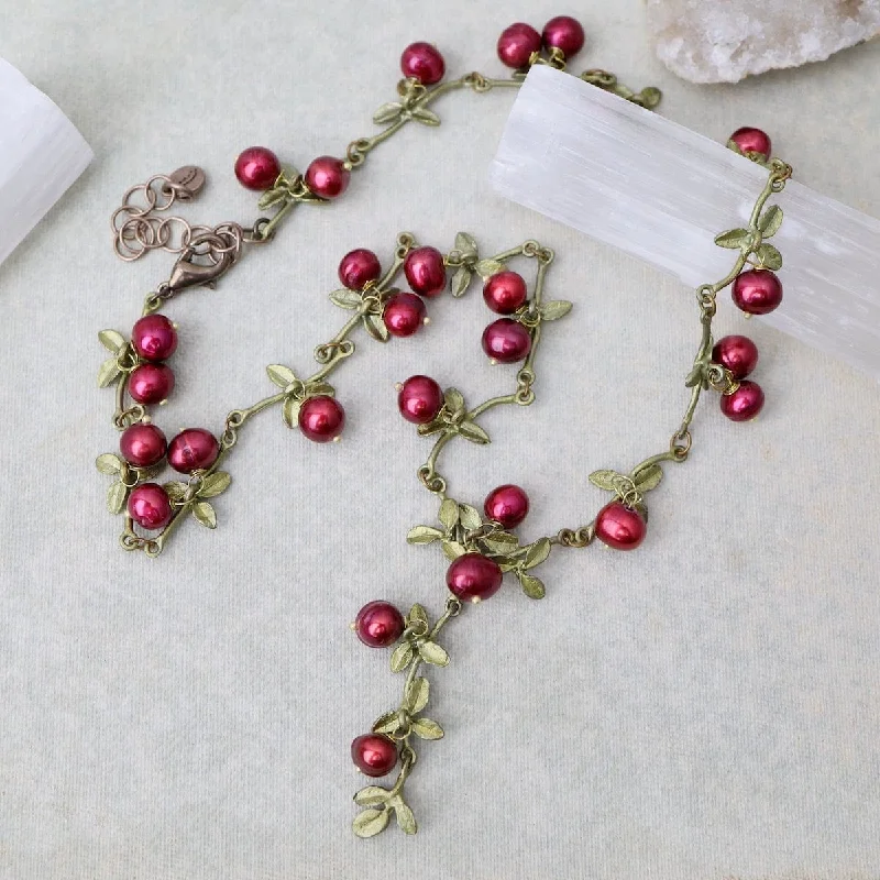 Cranberry Statement Necklace