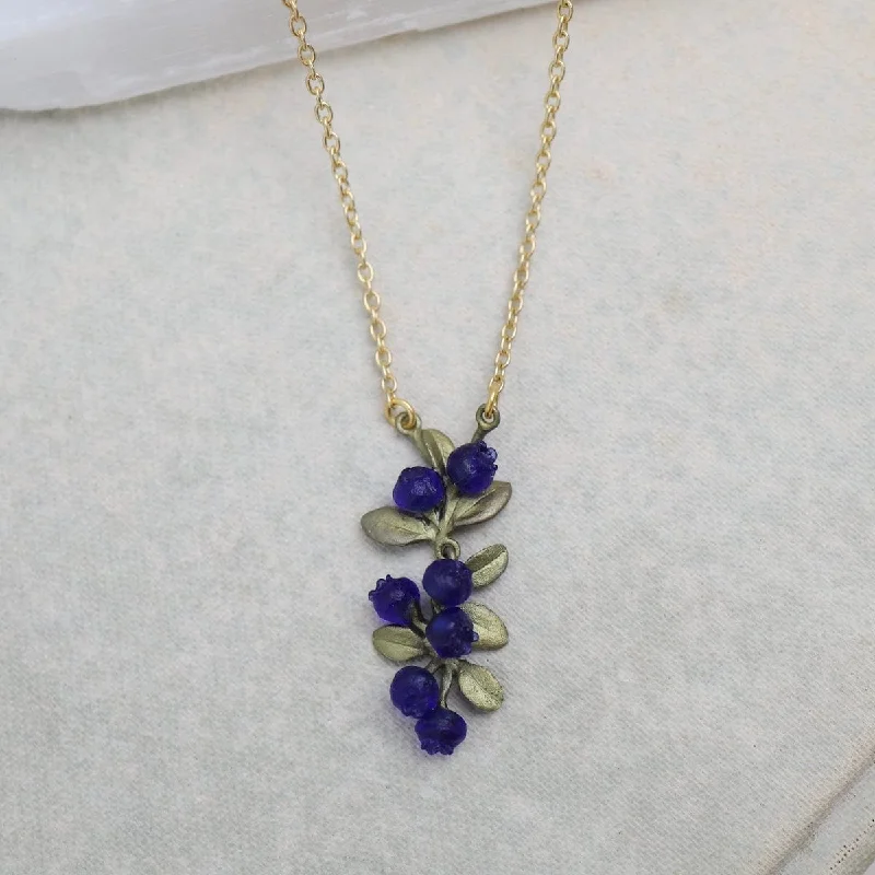 Petite Blueberry Pendant Necklace