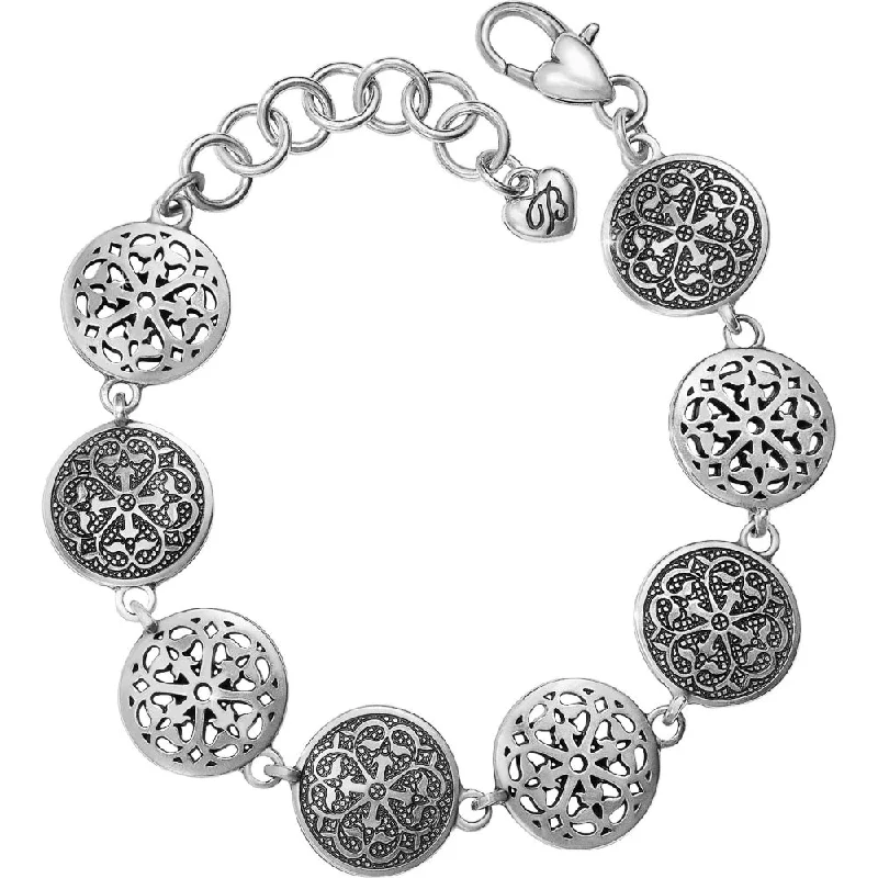 aquamarine and diamond wedding ring Brighton Ferrara Medallion Link Bracelet
