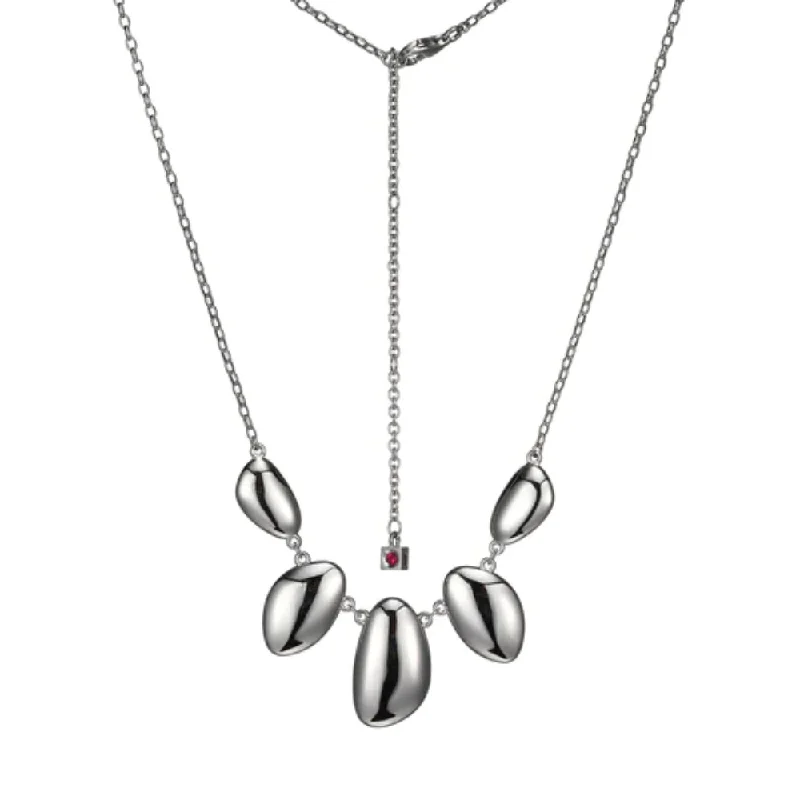 Elle Sterling Silver "Pebble" Necklace