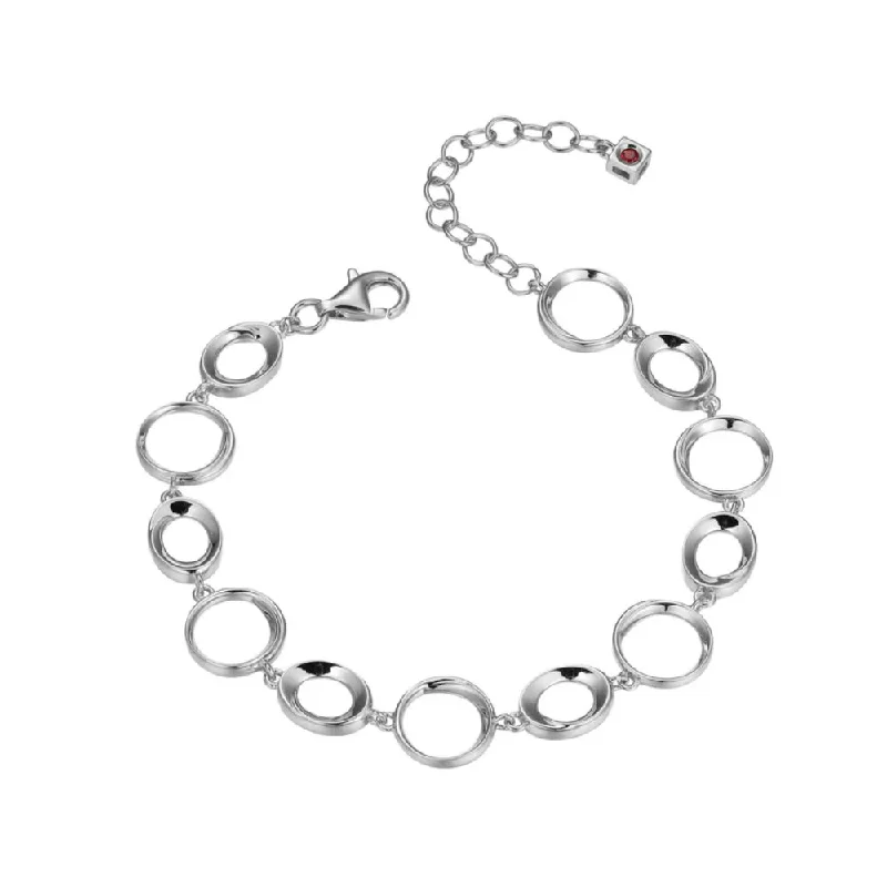 Elle Swirl Collection Interlocking Circles Bracelet