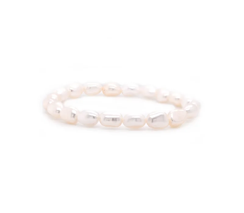 dainty gold chain earrings Freshwater Cultured Potato Pearl Stretch Bracelet