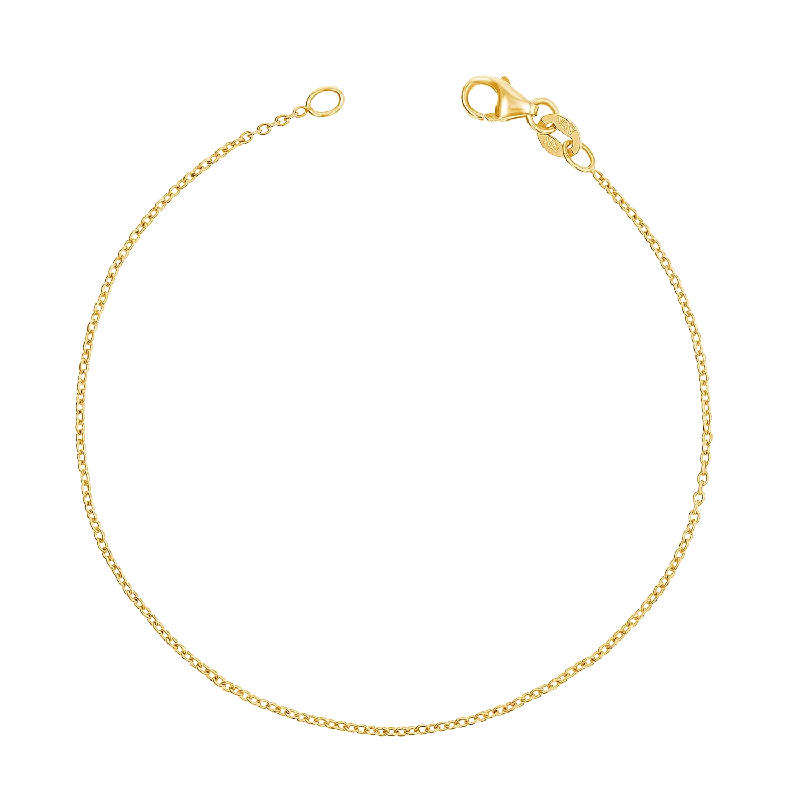 14K Gold Cable Chain Bracelet