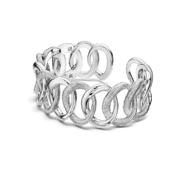 Judith Ripka Eternity Interlocking Cuff Bracelet