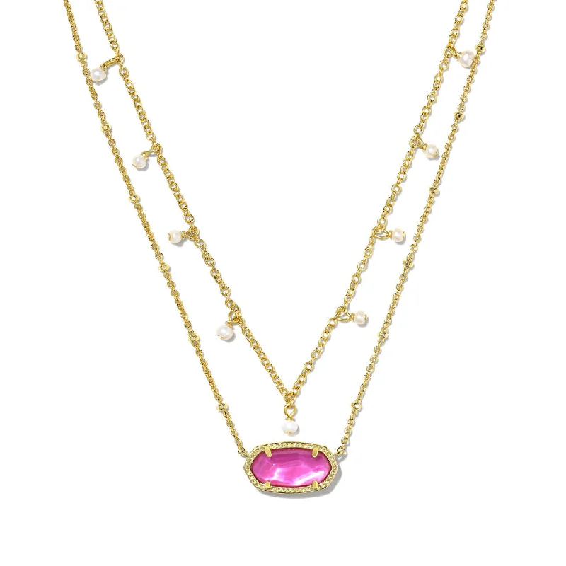 Kendra Scott Elisa Pearl Multi Strand Necklace - Gold Azalea Illusion