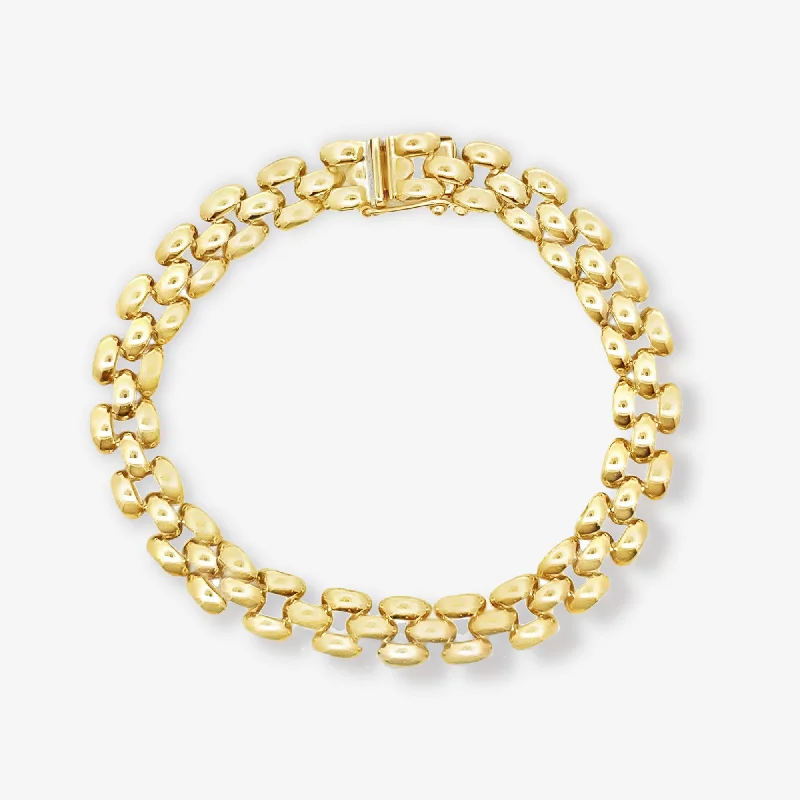 simple crystal earrings Panther Link Bracelet