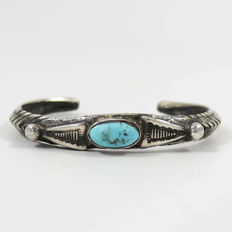 handcrafted beaded hoop earrings Royston Turquoise Cuff