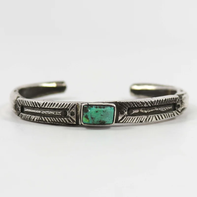 sleek black titanium ring Royston Turquoise Cuff